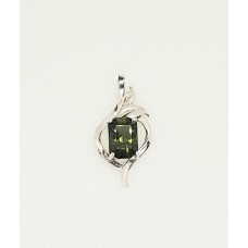 Moldavite Octagen Pendant