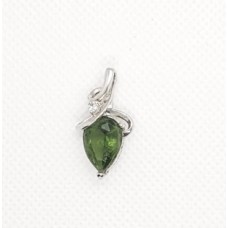Moldavite Pear Pendant